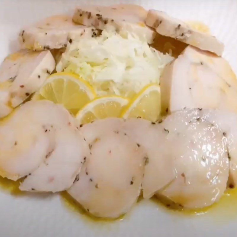 Step 4 Final Product Steamed Chicken Breast with Ginger and Garlic