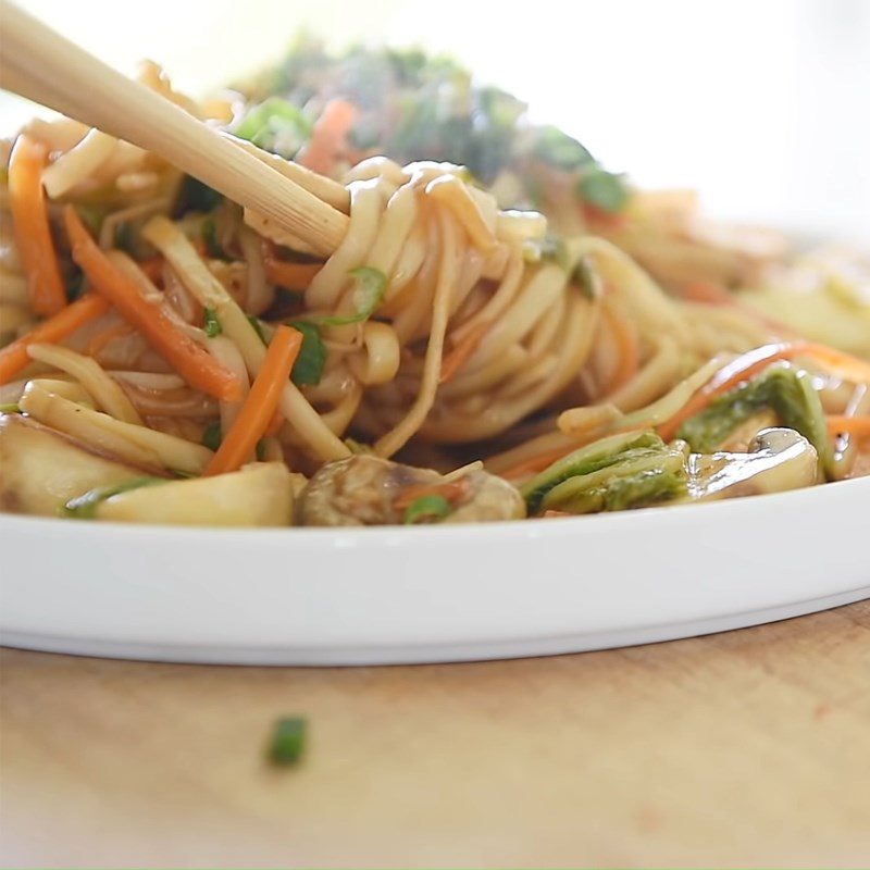 Step 6 Final Product Stir-fried soba noodles with tofu