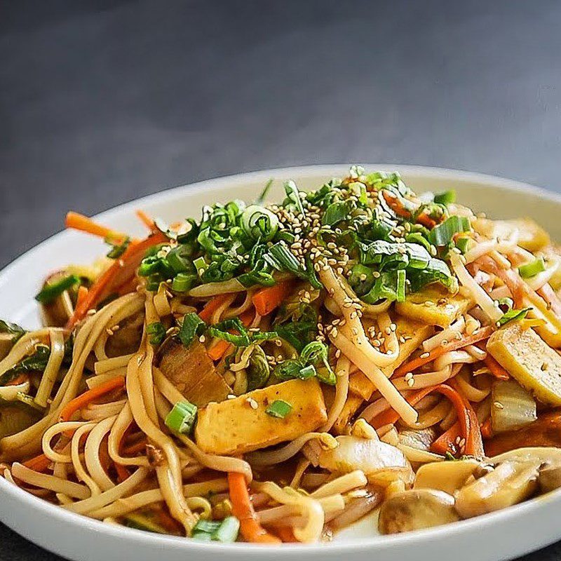 Step 6 Final Product Stir-fried soba noodles with tofu