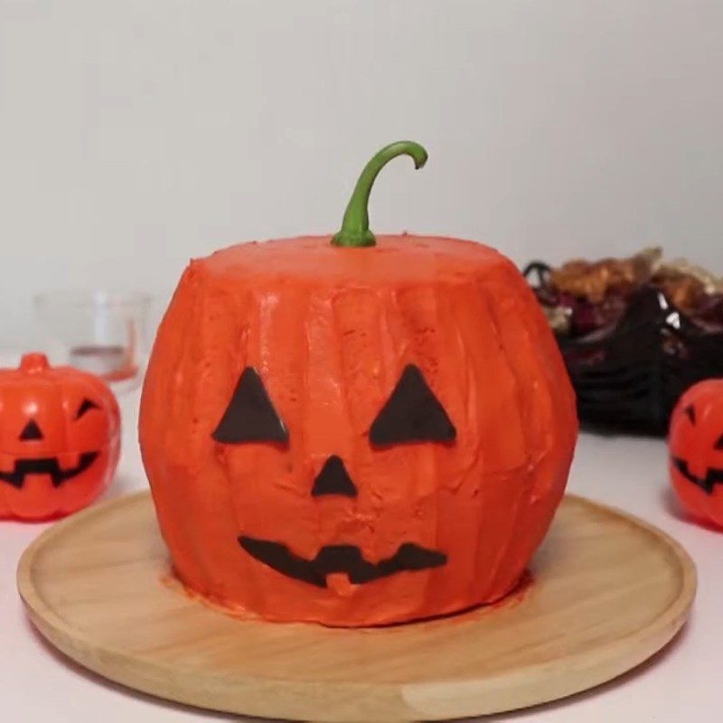 Step 6 Final Product Pumpkin-shaped Cake