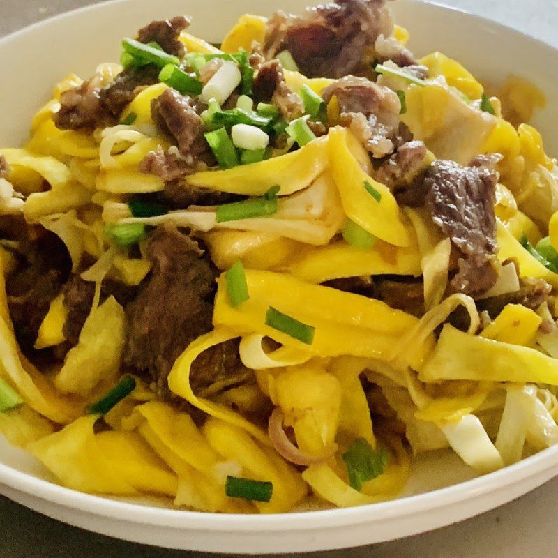 Step 3 Final product Stir-fried jackfruit with beef