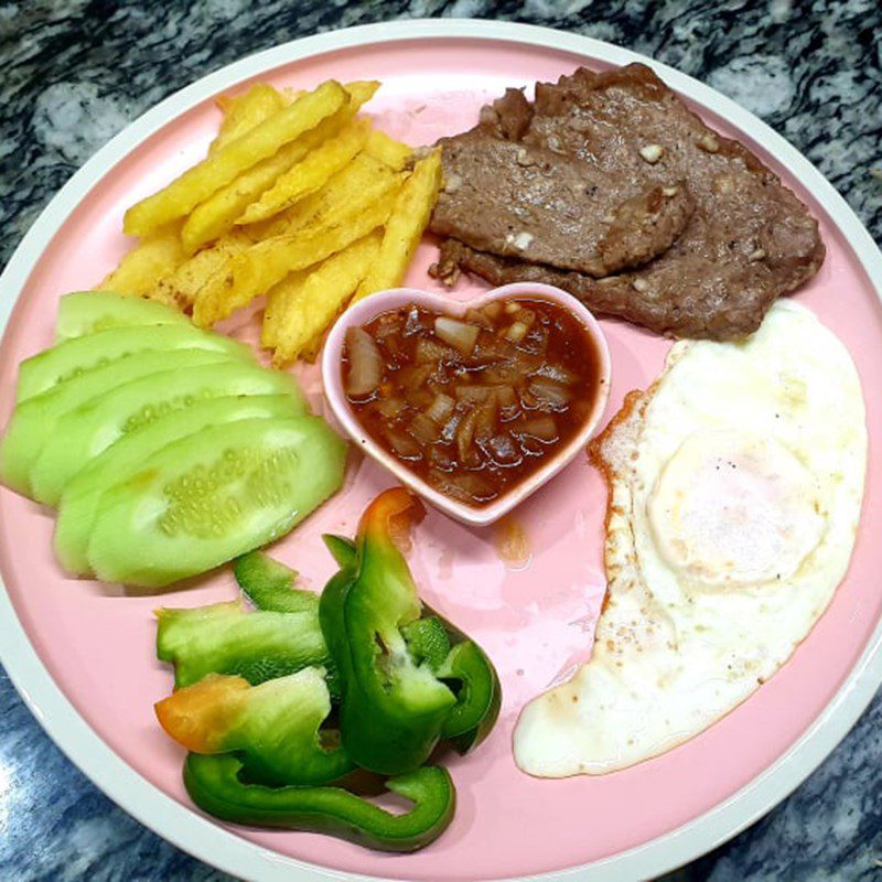 Step 5 Finished product Beef steak using an air fryer (Recipe shared by a user)