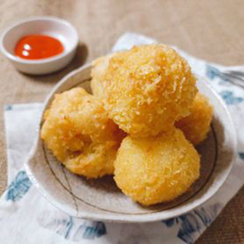 Step 4 Final Product Fried Cheese Lychee