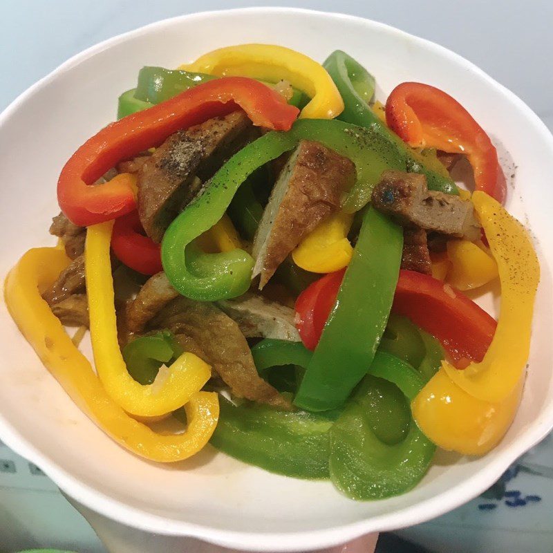 Step 3 Final product Stir-fried fish with bell peppers