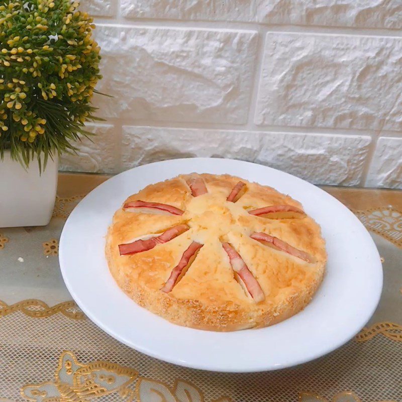 Step 5 Finished Product Yogurt Apple Sponge Cake made in an air fryer