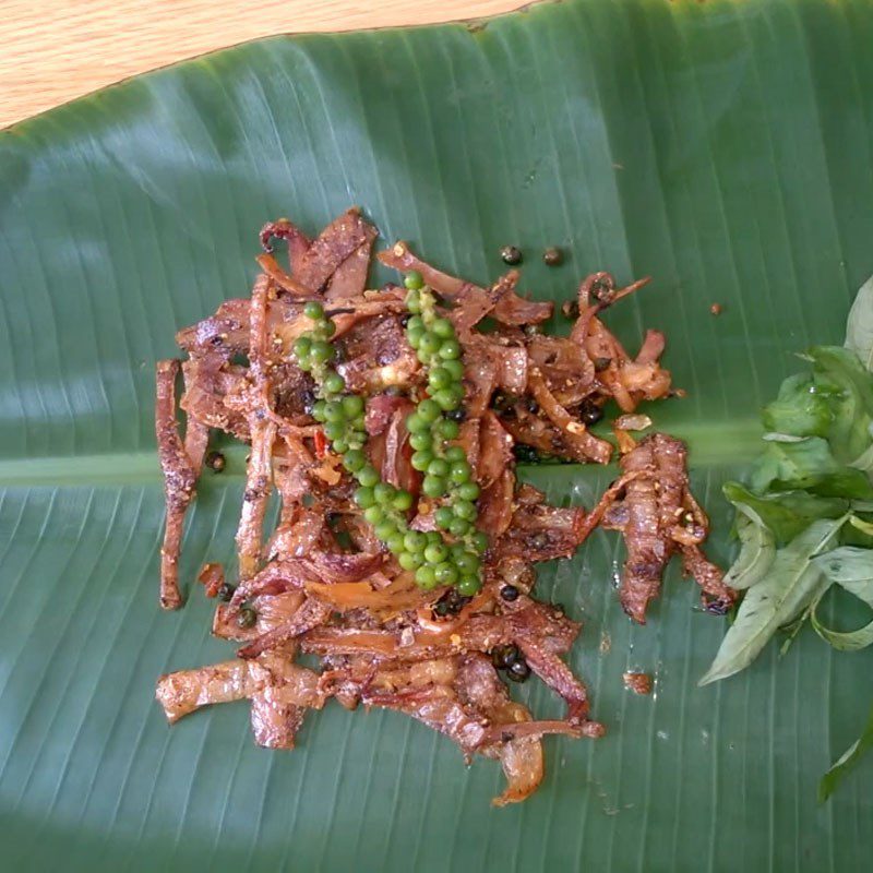 Step 5 Final Product Dried squid fried with pepper