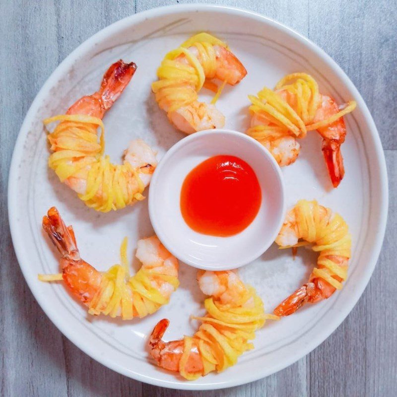 Step 4 Final Product Fried shrimp rolls with an air fryer