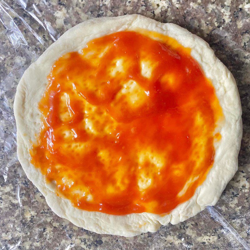 Step 3 Add filling to Pizza without baking powder