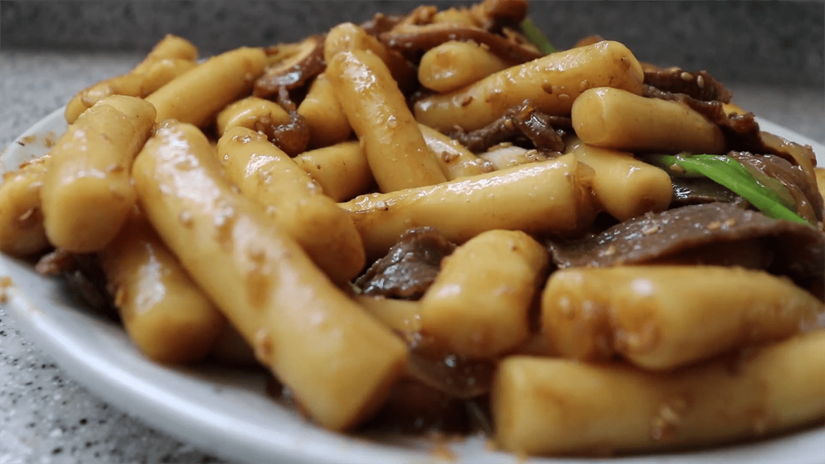 Tokbokki with soy sauce