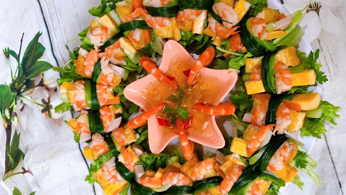 Shrimp wrapped with green onion (Recipe shared by a user)