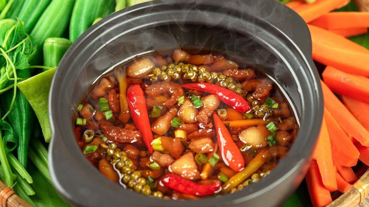 Dried shrimp braised with green pepper