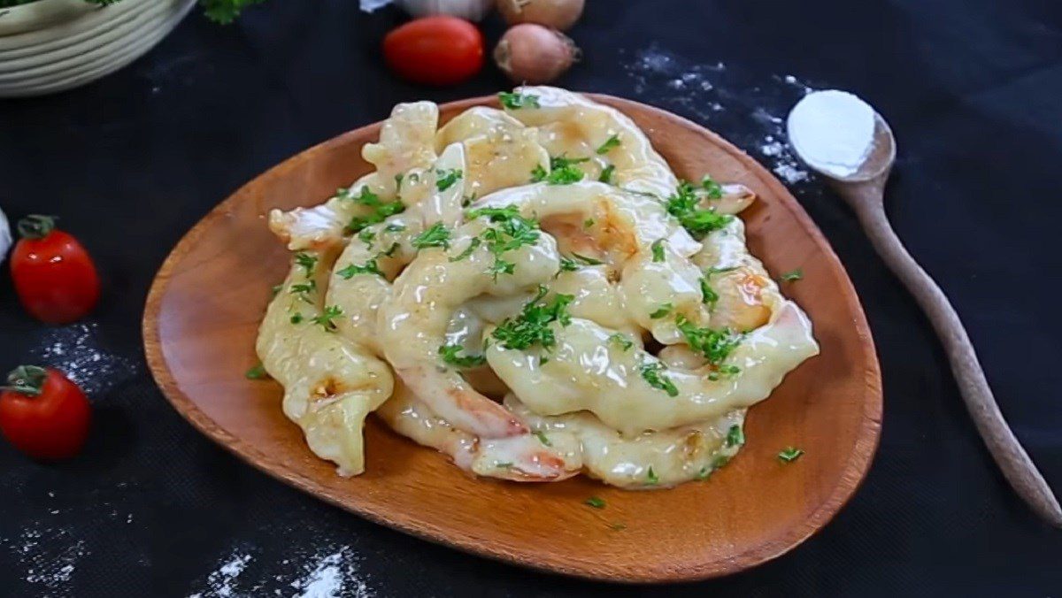 Mayonnaise shrimp