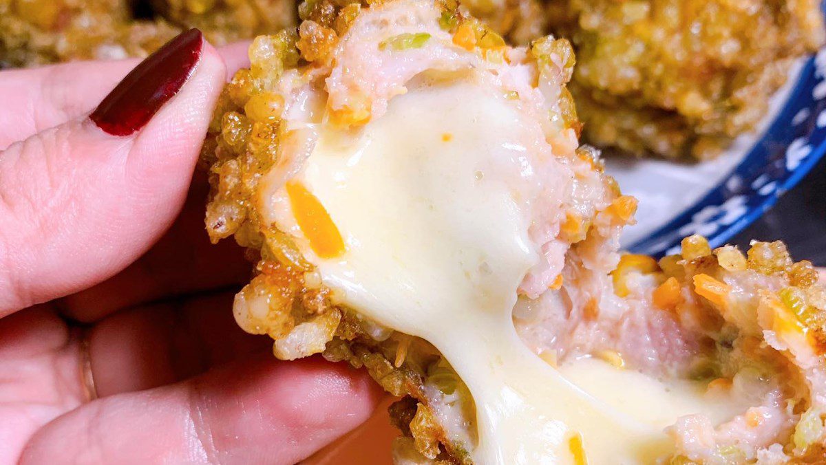 Cheese shrimp balls