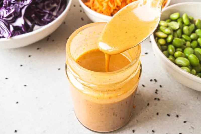 Peanut butter lime ginger sauce