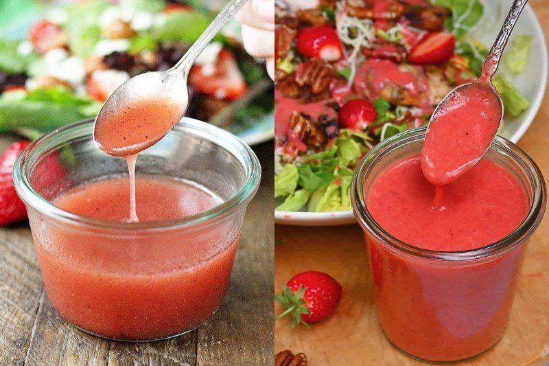 Fresh strawberry sauce