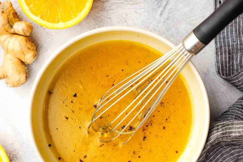 Fresh ginger orange sauce