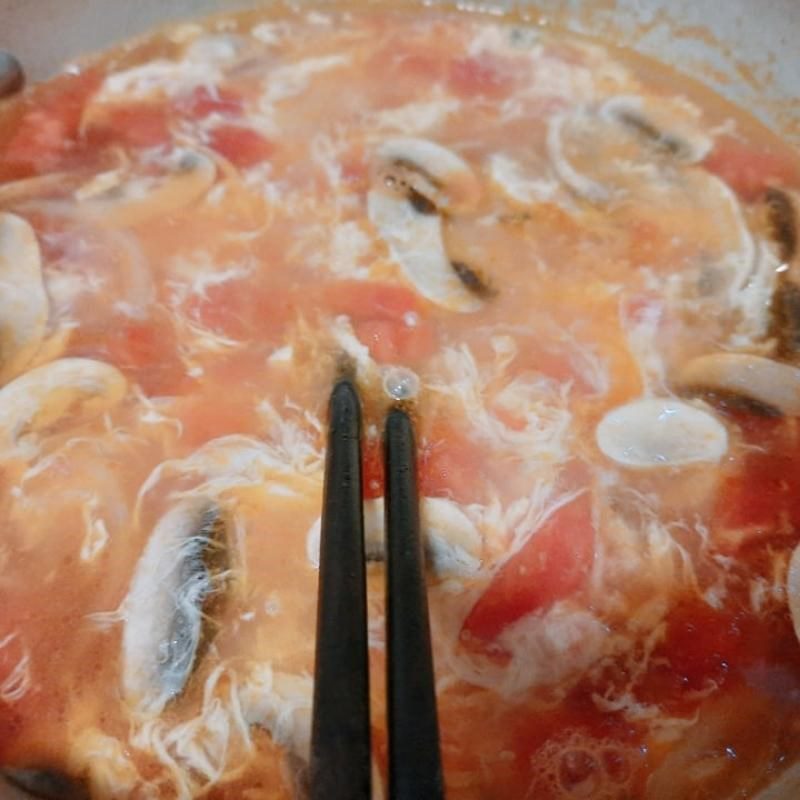 Step 2 Cook the Mushroom Egg Soup