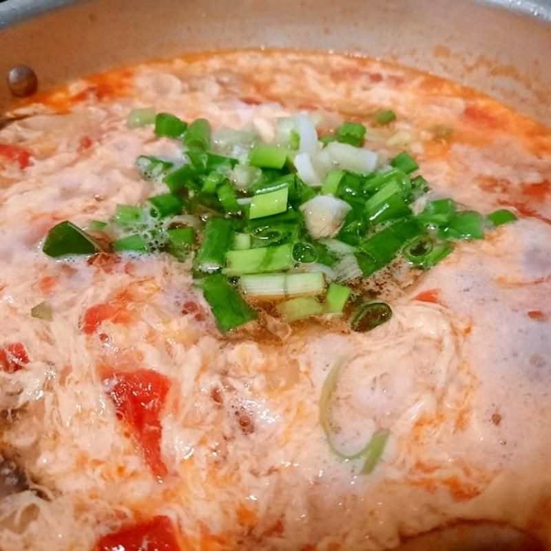 Step 2 Cook mushroom egg soup Egg mushroom soup