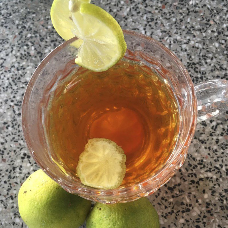 Step 4 Honey Lemon Tea Preparation