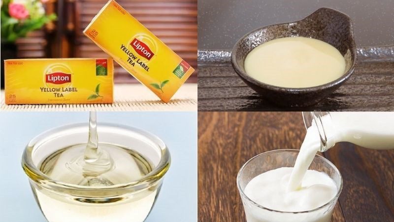 Ingredients for Lipton Milk Tea