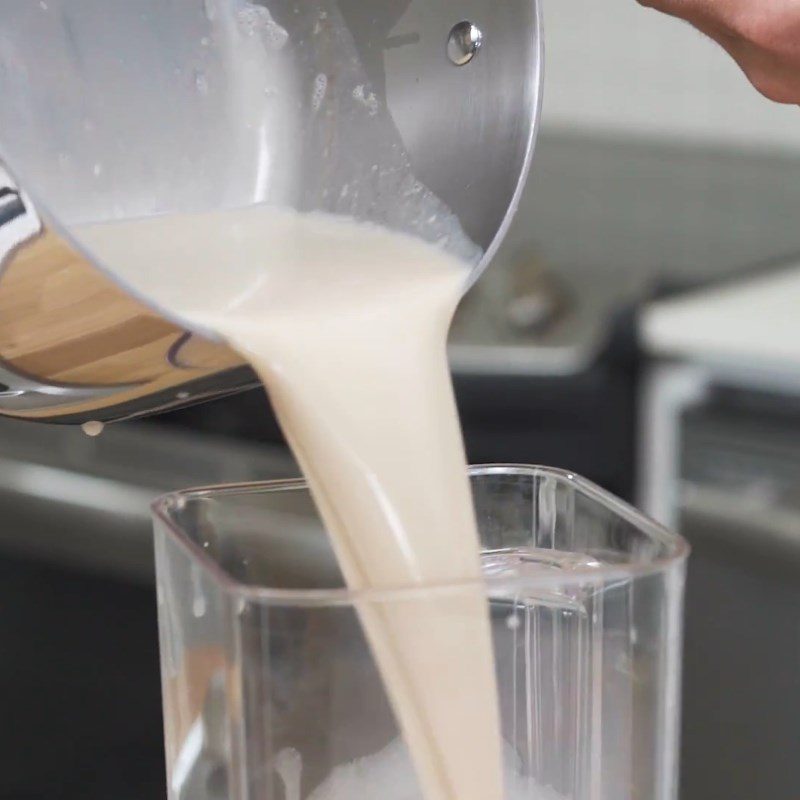 Step 1 Cook almond milk with tea Almond milk tea