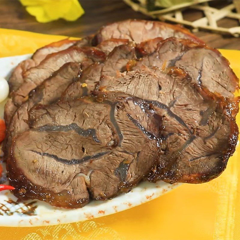 Step 4 Final Product Brisket stewed with molasses