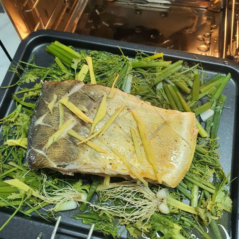 Step 4 Presentation of Ginger Steamed Fish