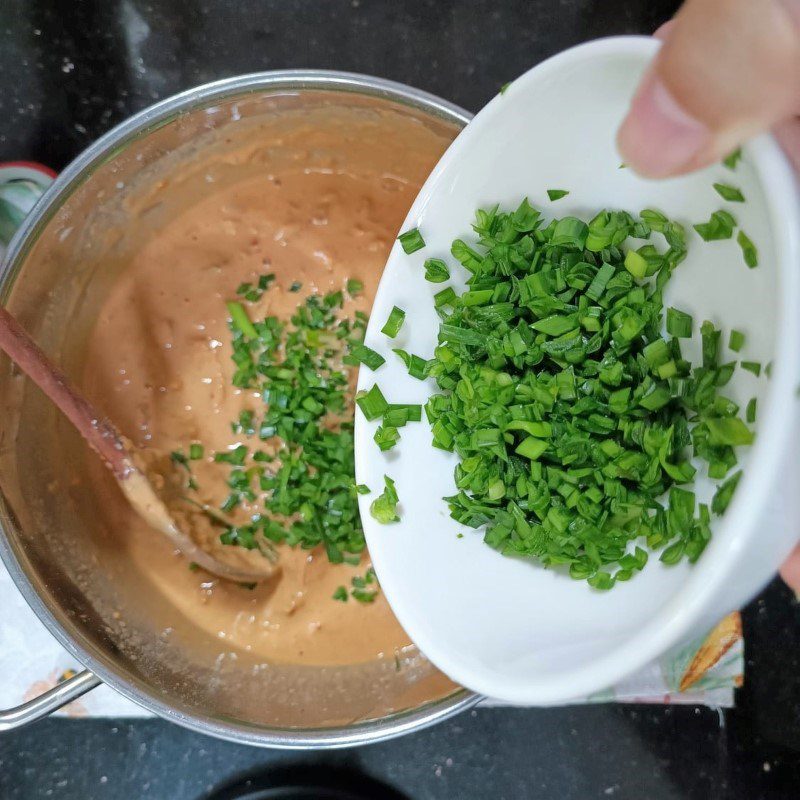 Step 1 Mix the batter for Korean kimchi pancakes