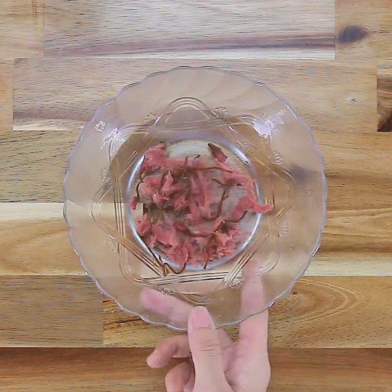 Step 1 Mixing the dough for Cherry Blossom Cookies