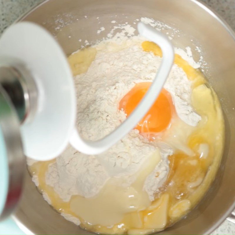 Step 1 Mixing the dough for Malaysian Roti - Roti Canai