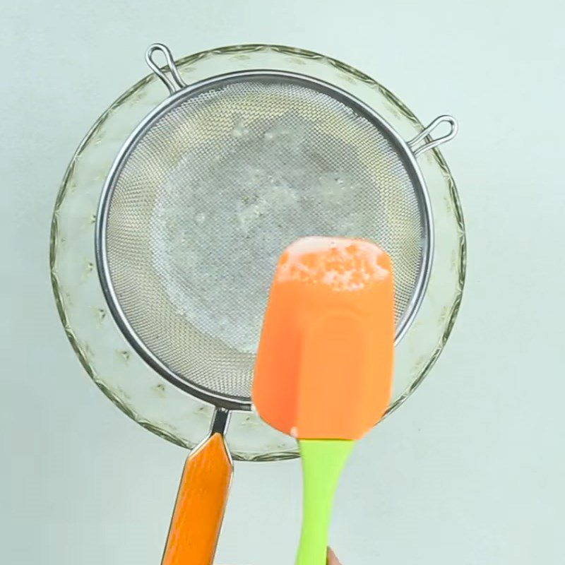 Step 1 Mixing the Batter for Durian Crepe