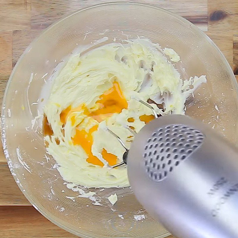 Step 1 Mixing the dough for Cherry Blossom Cookies