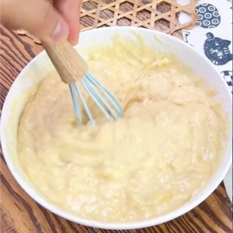 Step 2 Mix the batter Banana Bread (recipe from TikTok Cooking with TasteVN)