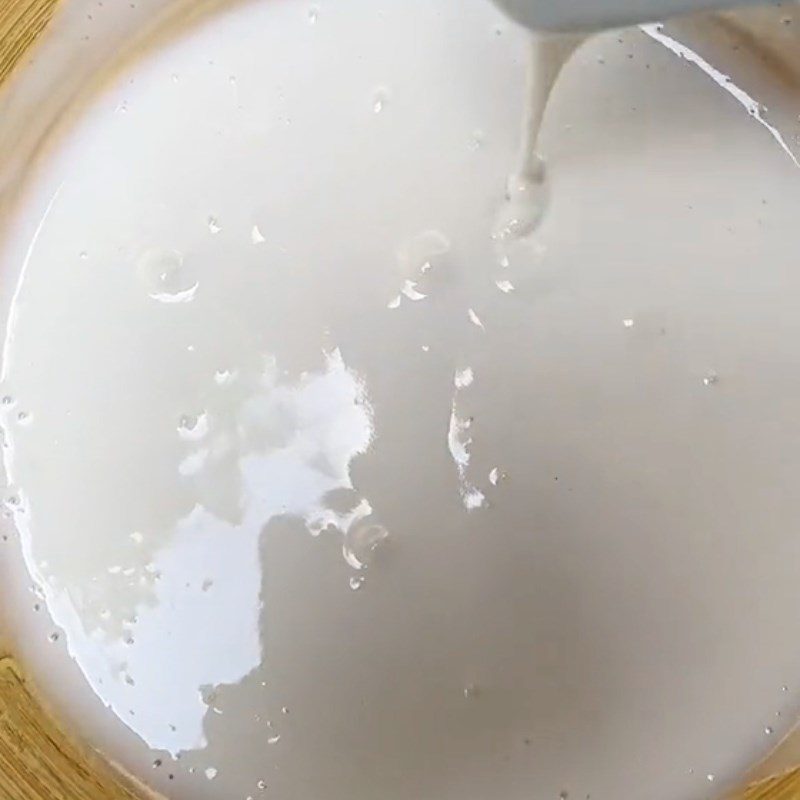 Step 1 Mix the batter for Steamed Rice Cake (Recipe shared from Tiktok Let's Cook with TasteVN)