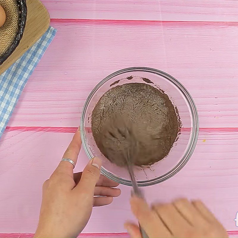 Step 2 Mix flour Black Bean Coconut Cake