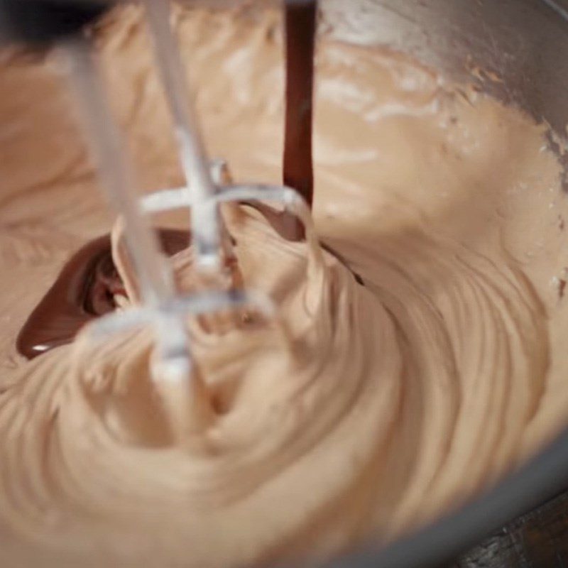 Step 2 Mixing the Chocolate Lamington batter