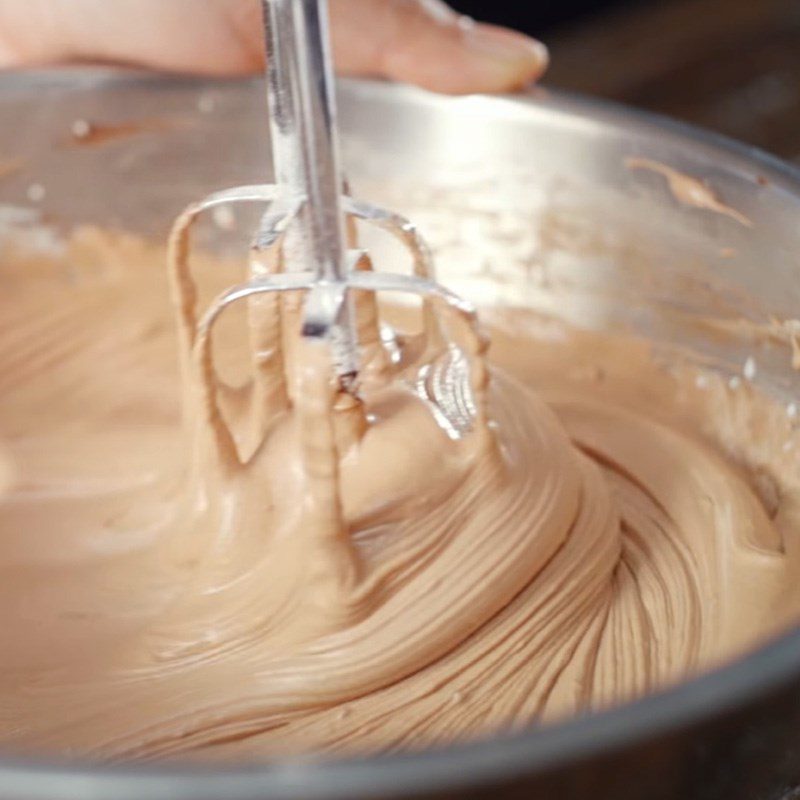 Step 2 Mixing the Chocolate Lamington batter