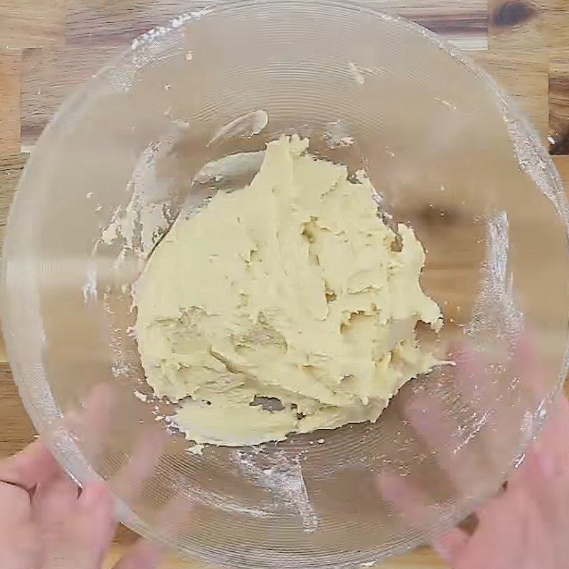 Step 1 Mixing the dough for Cherry Blossom Cookies