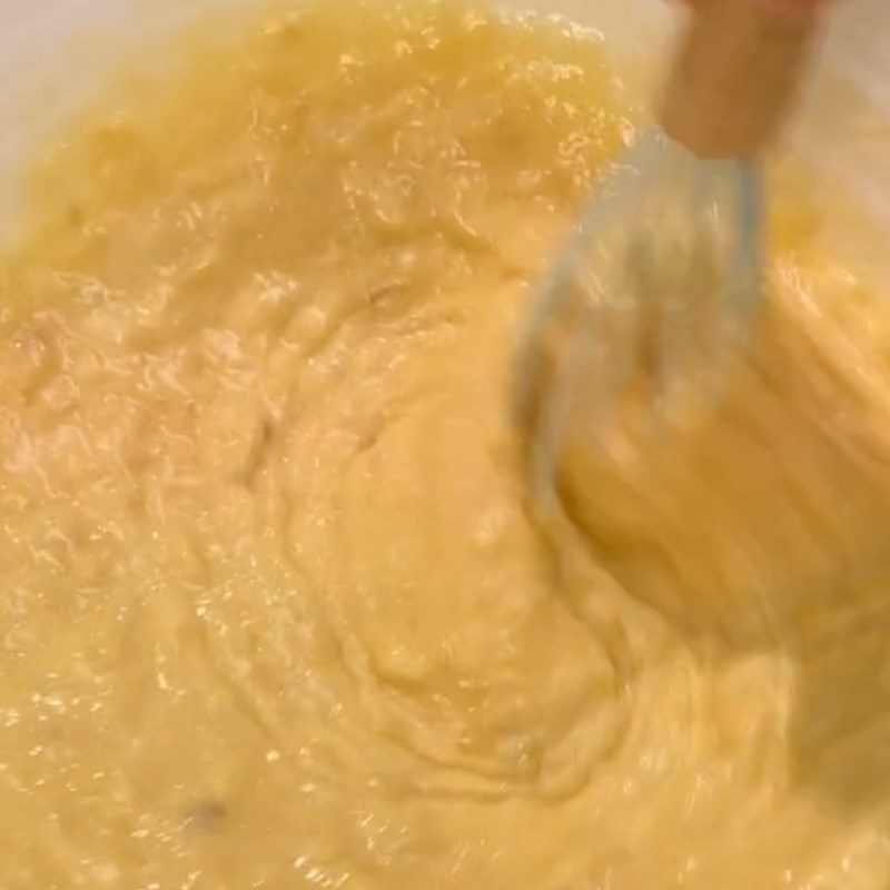 Step 2 Mixing pancake batter