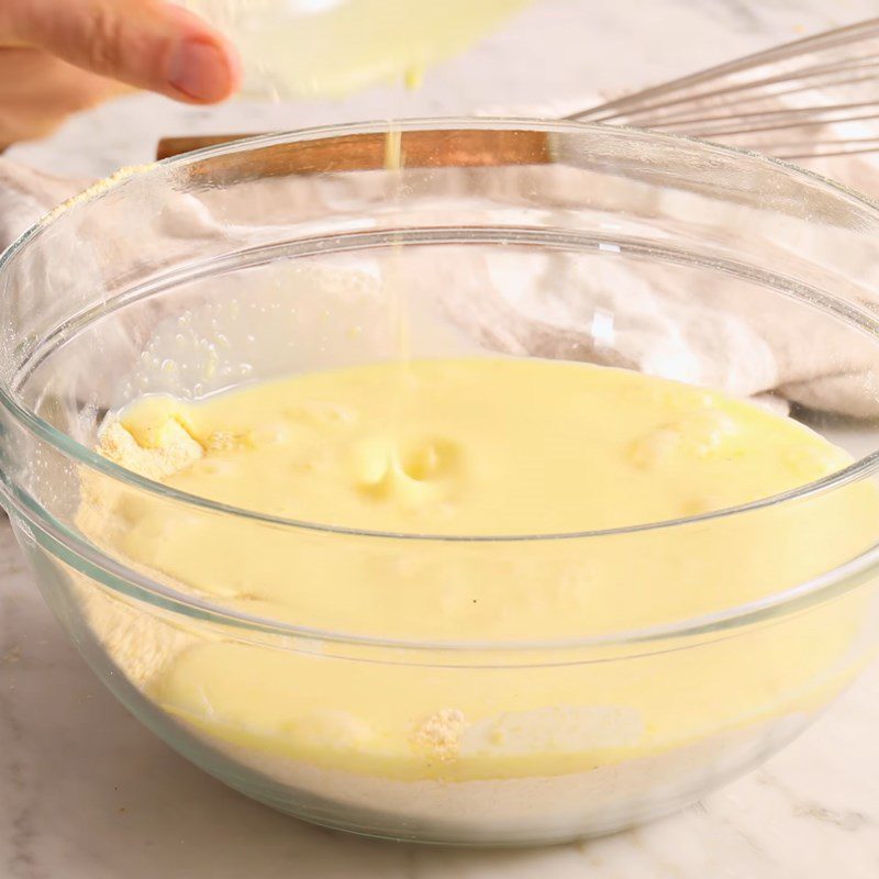 Step 4 Mixing the batter Cornbread