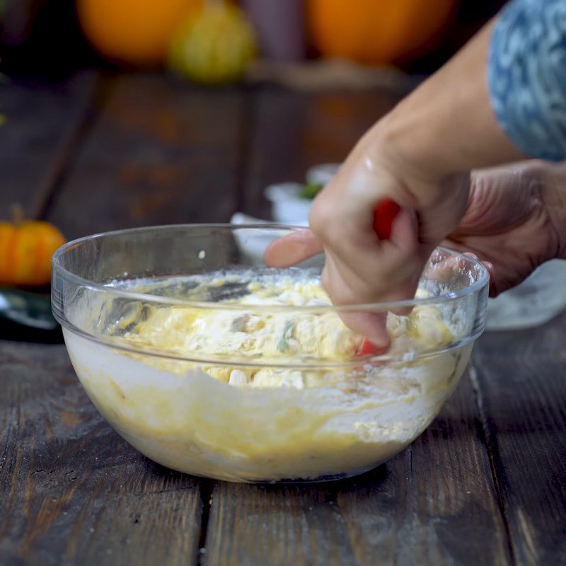 Step 4 Mix cake batter Savory cornbread