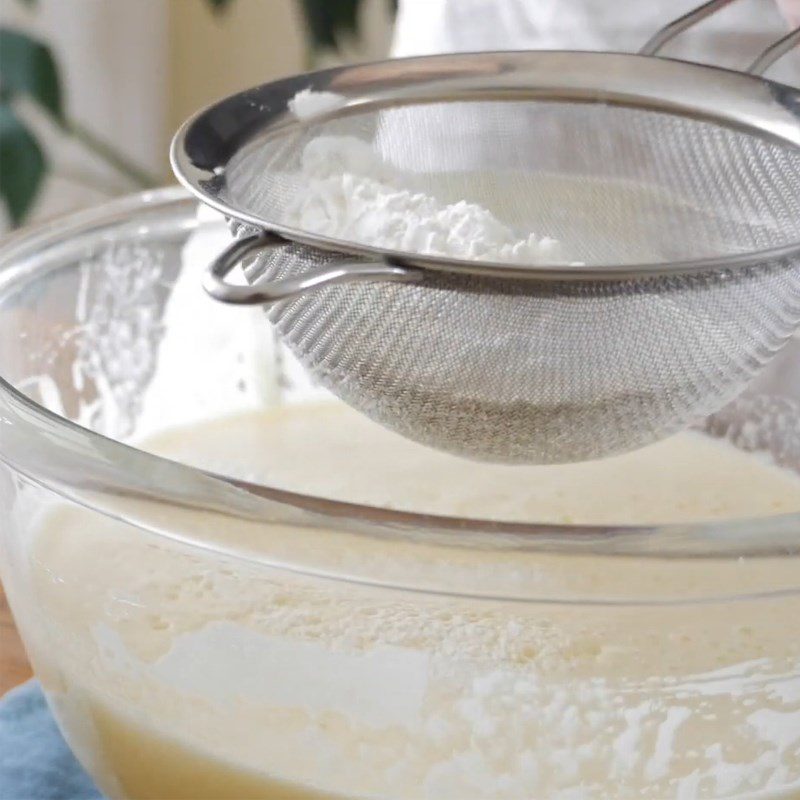 Step 3 Mixing the cake batter Lava Cheesecake