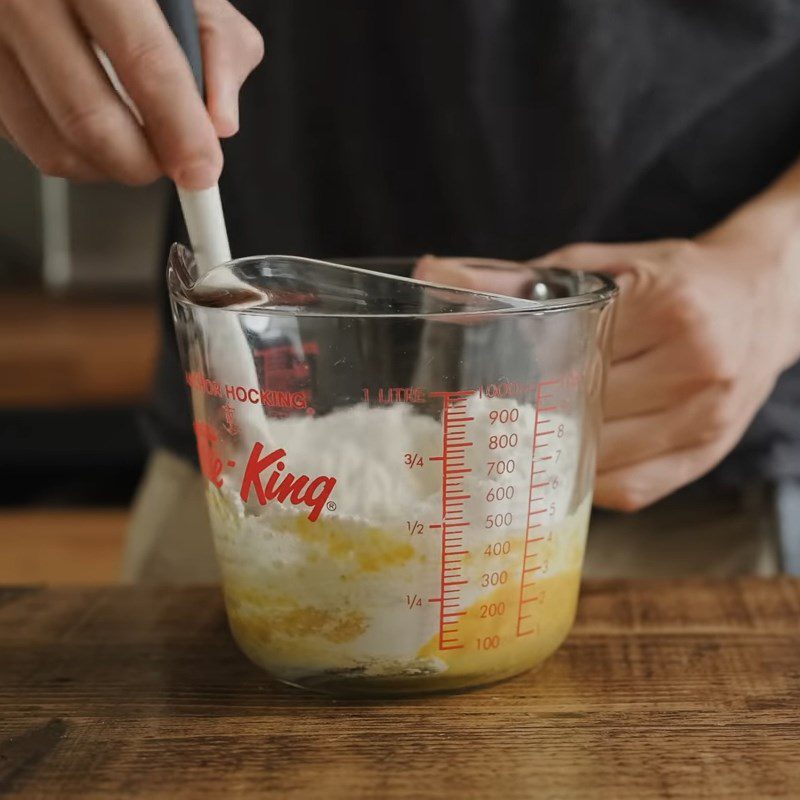 Step 2 Mix the cake batter Lamington orange cake