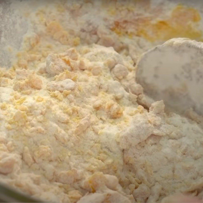 Step 1 Mix the cake flour Pumpkin Sticky Rice Cake