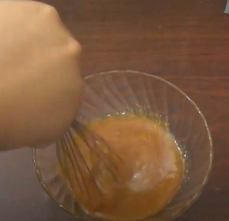 Step 1 Mixing the cake dough Mooncake with mixed filling using an air fryer