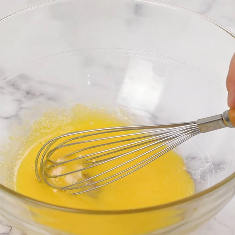 Step 2 Mix the cake batter Black Sugar Bubble Milk Tea Cake using an air fryer