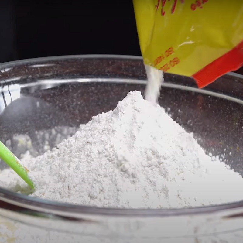 Step 3 Mix the pancake batter for Southern Vietnamese Pancakes from pre-mixed flour