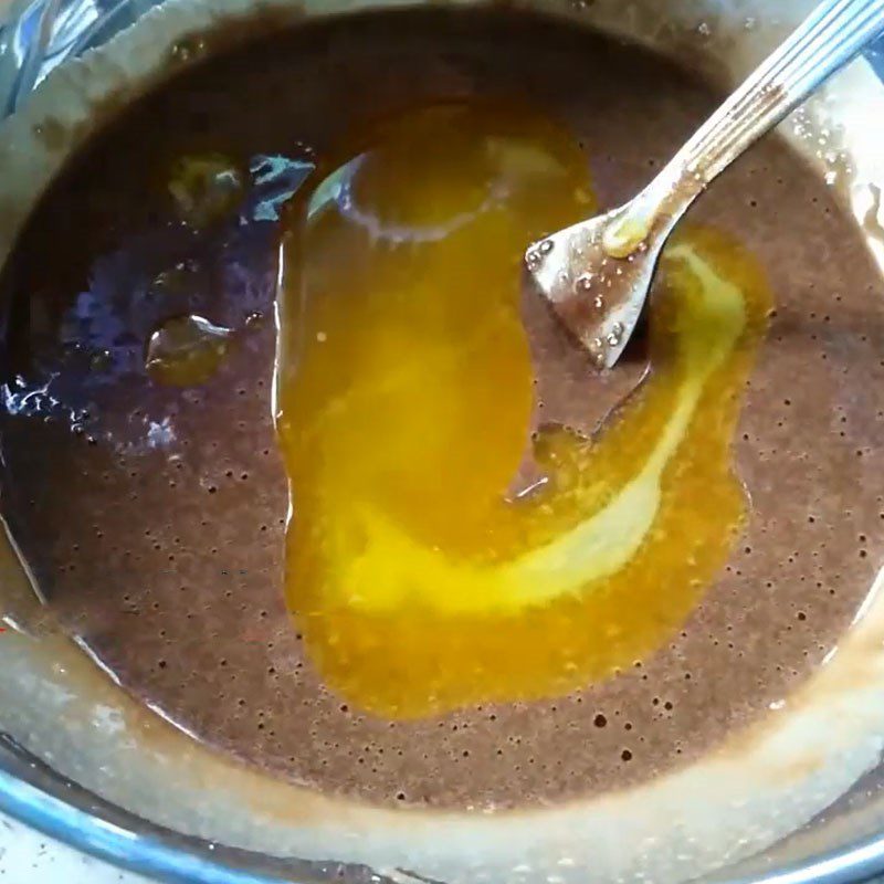 Step 3 Mix the batter for Chocolate lava cake using a rice cooker