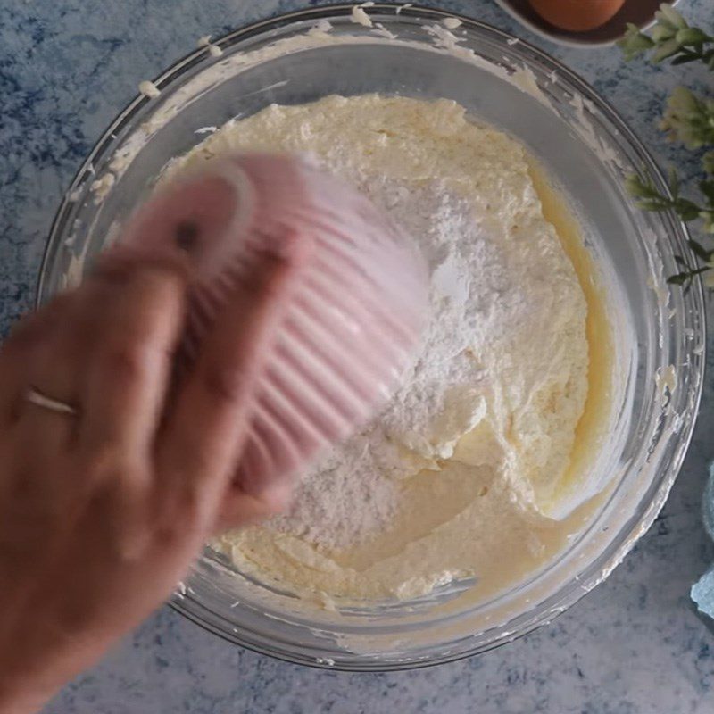 Step 4 Mixing the cake batter Red Langminton Cake