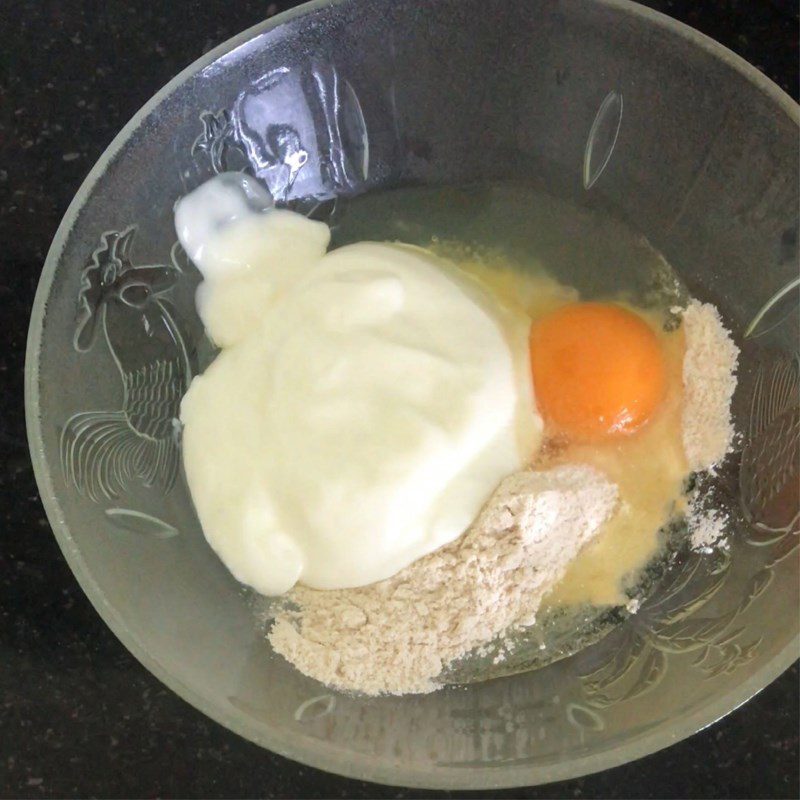 Step 1 Mix the cake batter Yogurt Oatmeal Cake